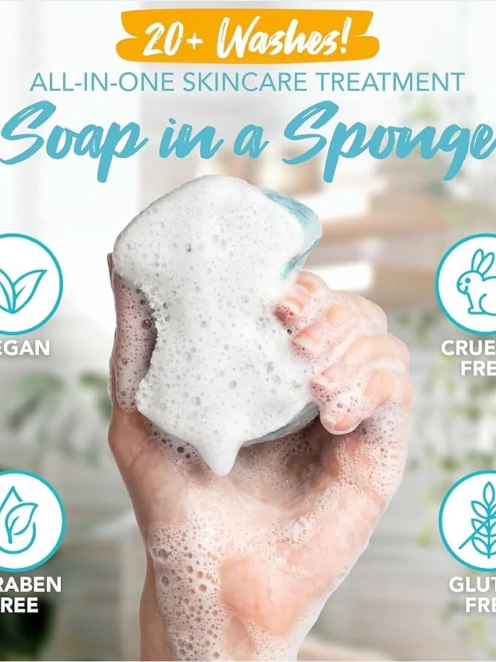 12x pack - SPONGABLES - Pedi-Scrub In A Sponge - NEW 20+ washes